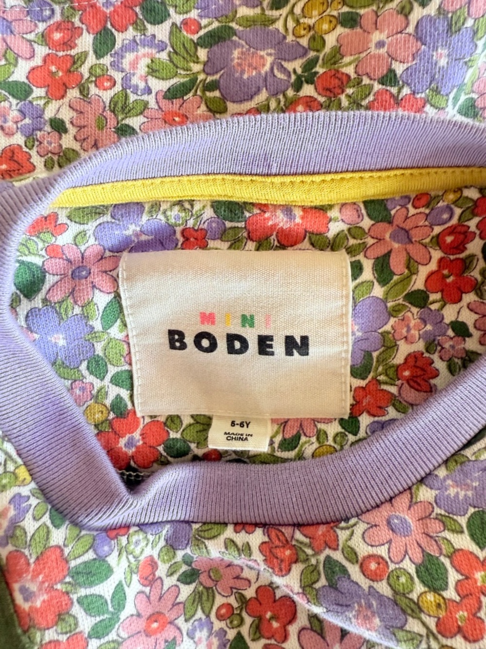🍃🧡Mini Boden Pumpkin Tunic💜🍁 (5-6y) - Picture 8 of 8